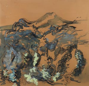 Dirk van Gulik - Gewassen inkt, Curaçao - Ingelijst kopen? Bied vanaf 1!