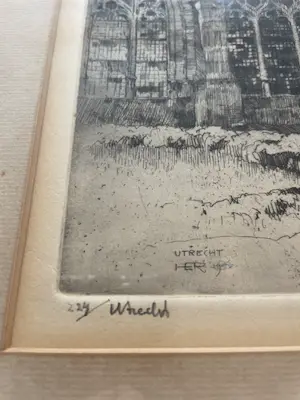 Hendrikus Roodenburg - H.E. Roodenburg - Domkerk en Domtoren, Utrecht uit het jaar 1930. kopen? Bied vanaf 15!