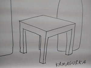 Kamagurka - zeer grote tekening op papier 116 x 100 cm, handgesigneerd kopen? Bied vanaf 600!