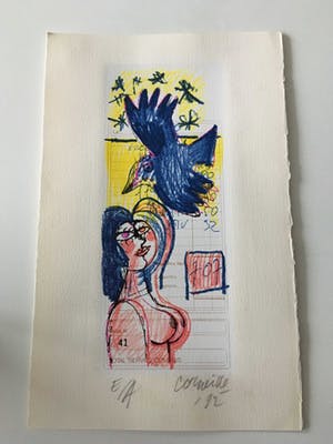 Corneille - Zeer bijzondere zeefdruk kopen? Bied vanaf 250!