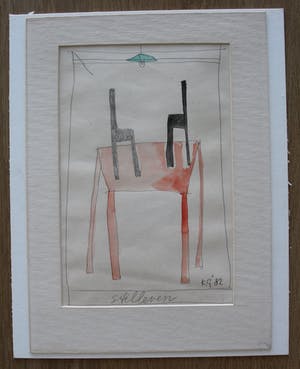 Klaas Gubbels - Hand ingekleurde tekening: Stilleven - 1982 kopen? Bied vanaf 375!