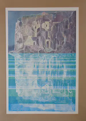 Niet of onleesbaar gesigneerd - L' ATLANTIDE II / KLEURLITHO / 81x61cm / KADER / SIG / 1994 kopen? Bied vanaf 1!