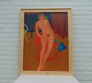 Antoon van Bakel - Naakt met kunstbloem kopen? Bied vanaf 160!