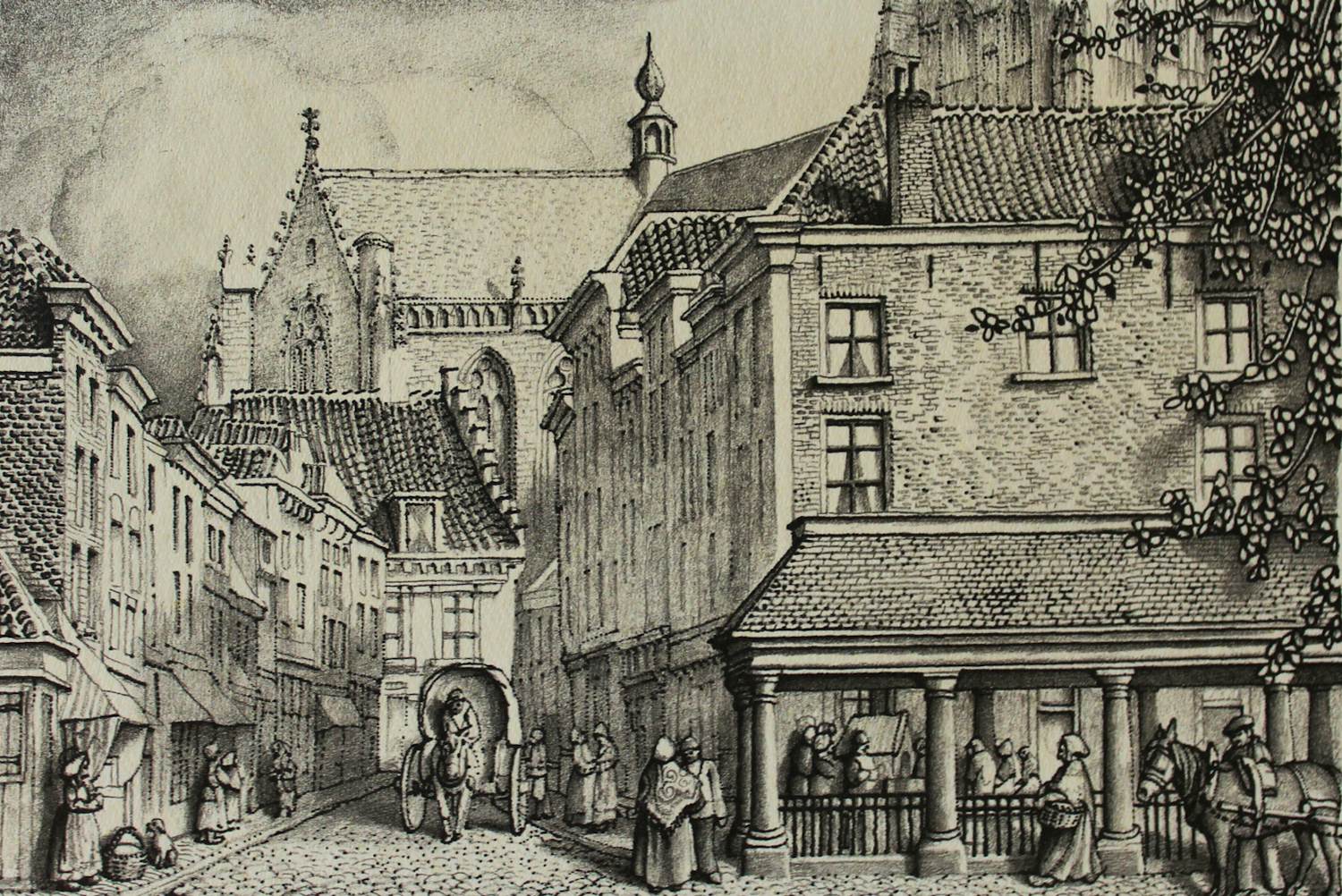 Jan Strube - Oud Breda, Vismarkt kopen? Bied vanaf 75!