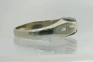 66- massief 14Kt wit gouden solitair ring briljant geslepen (H/vs) 0.10c diamant kopen? Bied vanaf 190!