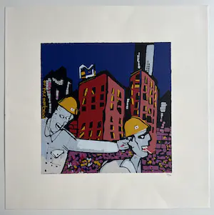 Herman Brood - Kleurenzeefdruk, genummerde oplage | 'Moes' | 1995 kopen? Bied vanaf 1!