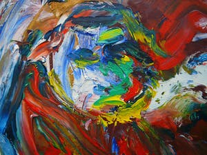 Niet of onleesbaar gesigneerd - Alu & Brun -expressionisme circa 1980- kopen? Bied vanaf 1!