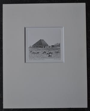 Rob C. Kila - Ets - Schapenboet Texel - 1993 - Gesigneerd kopen? Bied vanaf 1!