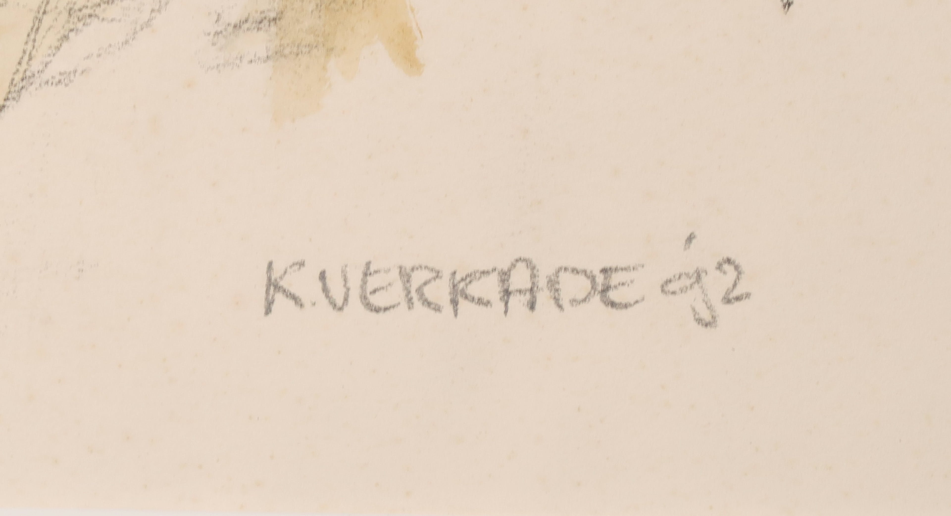 Kees Verkade - Gemengde techniek op papier, Figuurstudies (Groot) kopen? Bied vanaf 600!