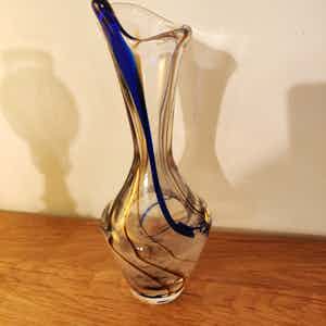 Max Verboeket - Vaas kristal gesigneerd verkocht voor € 50!