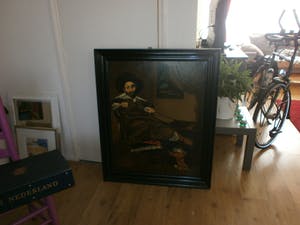 Niet of onleesbaar gesigneerd - fraai oud olieverf schilderij gerestaureerd kopen? Bied vanaf 10!