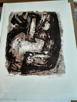 Buy Wim Motz - Litho, Abstract? Bid from 30!