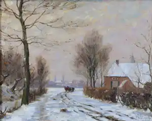 Herman Eduard Knaake - Winters landschap verkauft für € 250!