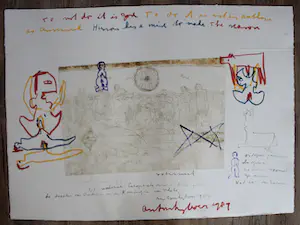 Anton Heyboer - ets met gemengde techniek - 1984 kopen? Bied vanaf 280!