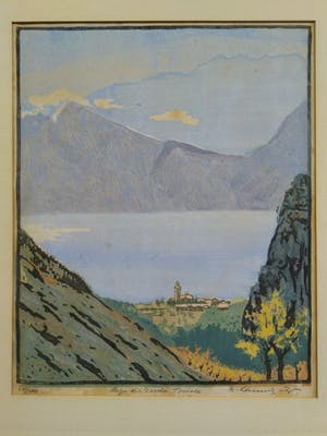 Karl Schmidt-Wolfratshausen - "Lago di Garda, Torbole" (ca. 1920) kopen? Bied vanaf 25!