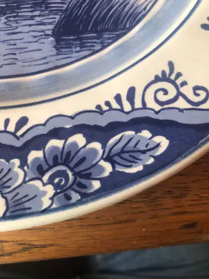 Vest Keramiek Gouda - handgeschilderd bord - de Pyramide Gouda - molen / Zuiderzee kopen? Bied vanaf 1!