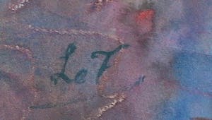 Henri Victor Le Fauconnier - Aquarel op papier, Cyclaam - Ingelijst kopen? Bied vanaf 250!