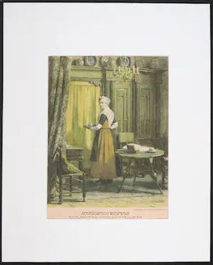 Nicolaas van der Waay - Litho, Amsterdamsch Weesmeisje voor de Haagsche Post kopen? Bied vanaf 1!