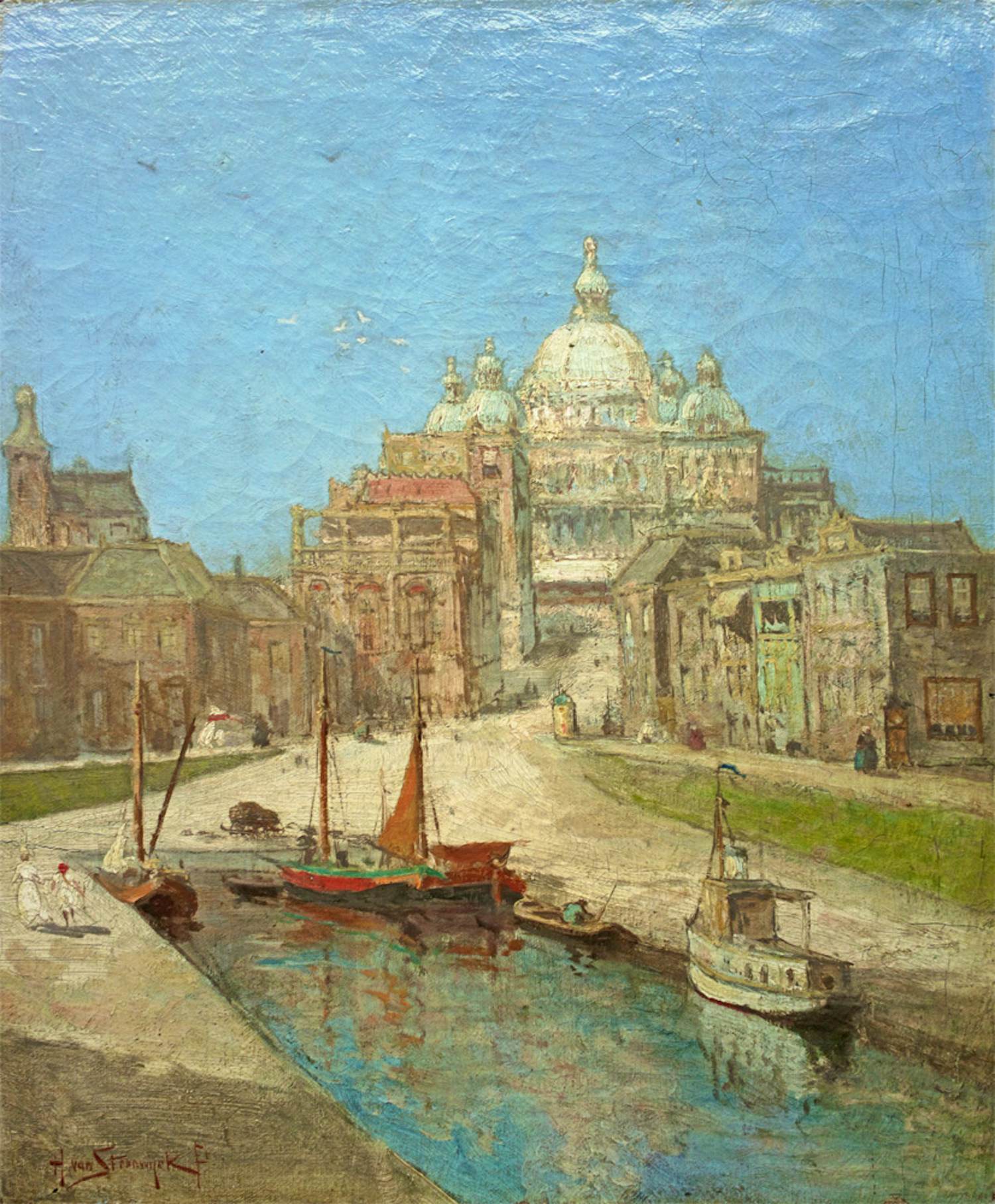 Hendrik van Steenwijk - Stadgezicht Venetië kopen? Bied vanaf 650!