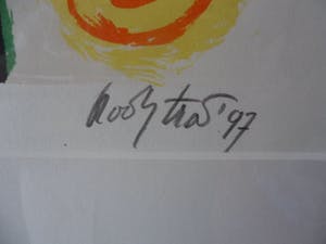 Keimpe Kootstra - Zeefdruk. Titel. "Een zomerse dag II ". kopen? Bied vanaf 35!