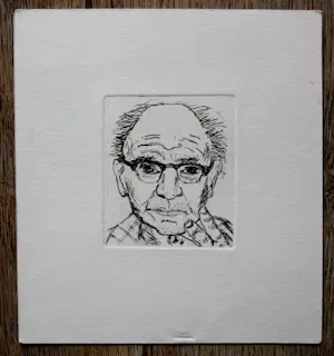 Jos van den Berg - 2 etsen: zelfportet + figuur kopen? Bied vanaf 45!