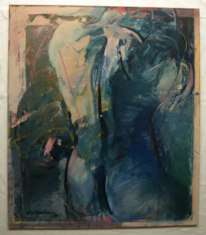 Frank van Eijndhoven - Acryl op doek , Naakt 2 – 1977 – 115 x 100 cm. kopen? Bied vanaf 150!