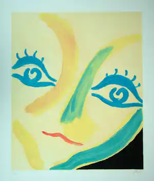 Virgilio Guidi - Volto - 1982 - Originele lithografie, handgesigneerd kaufen? Bieten Sie von 100!