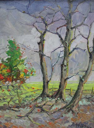 Janus Sibens - Herfstlandschap kopen? Bied vanaf 90!