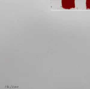 JCJ VANDERHEYDEN - handgesigneerde ets - 'Red checkerboard' - 2011 kopen? Bied vanaf 350!