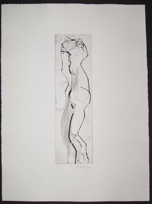 Ger Lataster - zeldzame abstract/figuratieve ets - 1990 - oplage 17 ex. kopen? Bied vanaf 85!