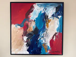 Gerriet Postma - Abstracte compositie, olieverf op doek kopen? Bied vanaf 1200!