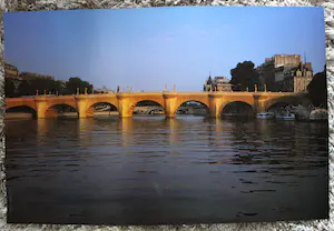 Christo - Ongesigneerde foto litho: The Pont Neuf Wrapped - 1976 kopen? Bied vanaf 15!