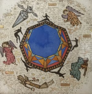 Gea Karhof - In de wolken - ets met bladgoud en reliëfdruk - E.A.-exemplaar kopen? Bied vanaf 90!