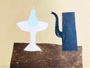 Klaas Gubbels - Stilleven met ketel en peer verkocht voor € 410!