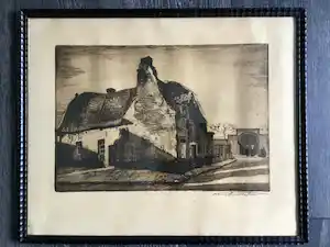 Henri Quittelier - “Oude huizen in Nijvel” verkauft für € 40!