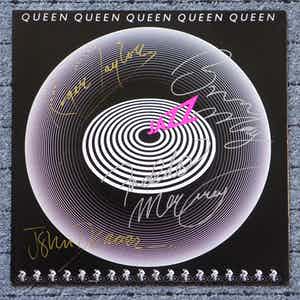 Queen - Jazz, LP Signiert: Mercury, May, Taylor, Deacon, mit Poster verkocht voor € 350!