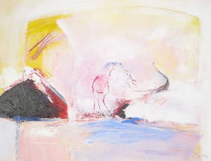 Franscz Witte - Acryl op papier, Zonder titel kopen? Bied vanaf 1!