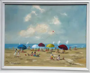 Henk Poeder - Strand bij scheveningen kopen? Bied vanaf 135!