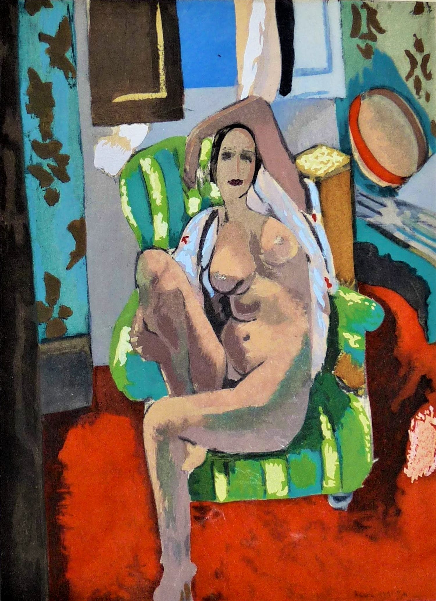 Henri Matisse - Pochoir - Odalisque au Tambourin verkocht voor € 750!