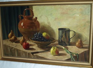 Carel Windt - Olieverf op doek , Stilleven - ingelijst – GROOT –ca 1950 kopen? Bied vanaf 75!