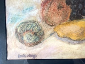 Louis Meys - Stilleven met Fruit - Krijttekening, Ingelijst kopen? Bied vanaf 79!