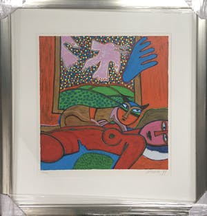 Corneille - fraaie zeefdruk - 1997 - mooi ingelijst kopen? Bied vanaf 350!