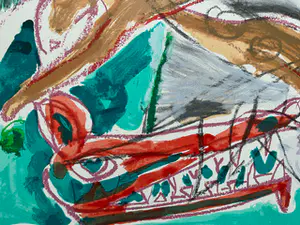 Anton Vrede - handgesigneerde zeefdruk | 'zonder titel' | 1993 kopen? Bied vanaf 1!