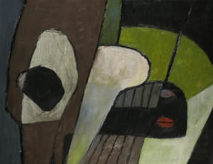 Jos Schimmer - Olieverf op doek, Z.T. (Abstracte compositie) (Groot) kopen? Bied vanaf 1!