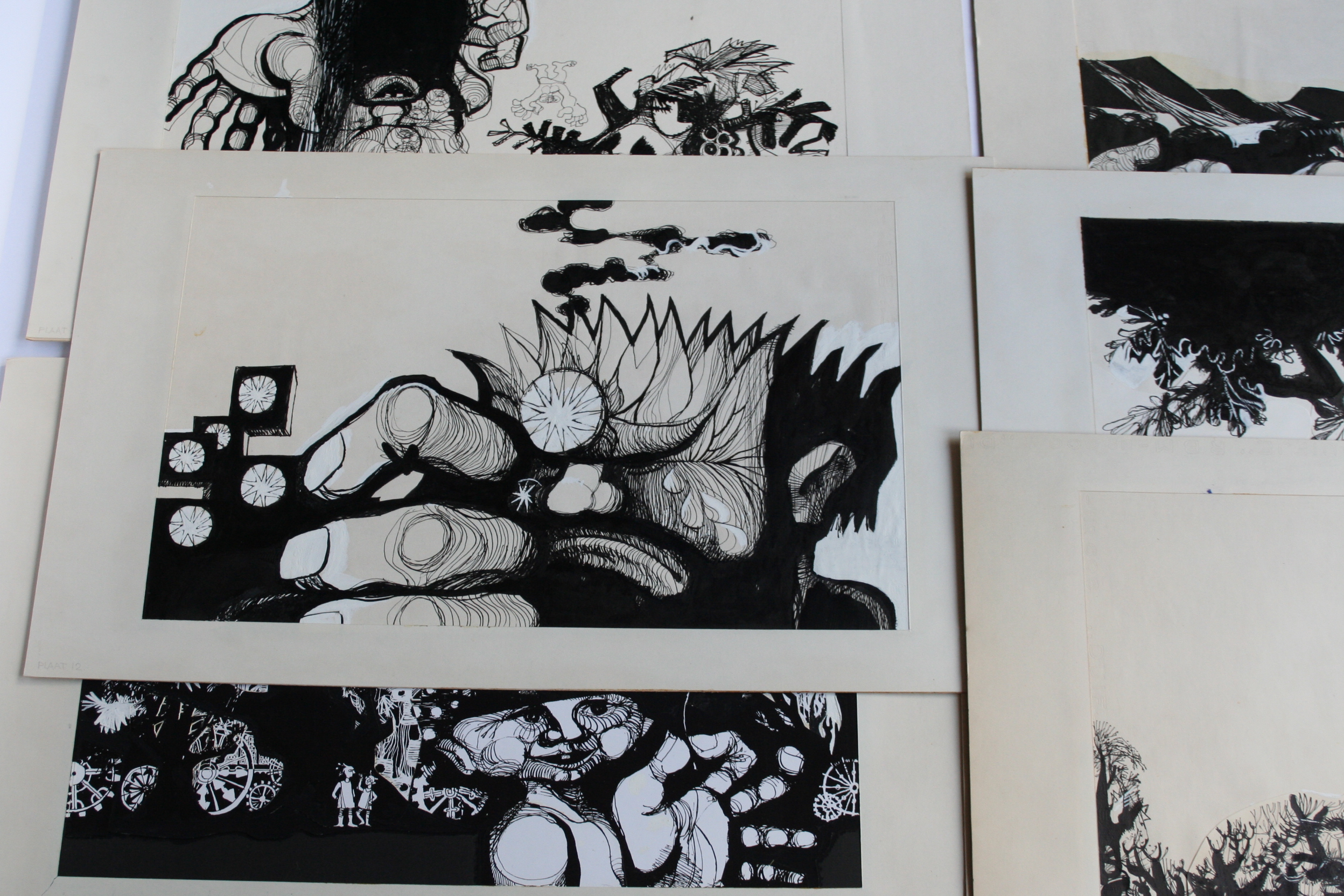 Karel Timmerman - 8 x gemengde techniek - stapele maarders kopen? Bied vanaf 40!