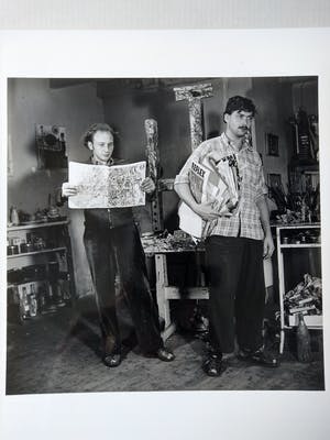 Karel Appel - Henny Riemens foto Karel Appel en Theo Wolvecamp COBRA 1949-51 kopen? Bied vanaf 45!
