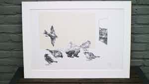 Peter Vos - oude man tussen mussen verkocht voor € 75!