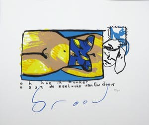 Herman Brood - Zeefdruk, Oh, hoe ik hunker... kopen? Bied vanaf 120!
