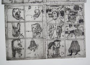 Rik van Iersel - grote zeldzame ets - typerend werk - 2002 kopen? Bied vanaf 150!
