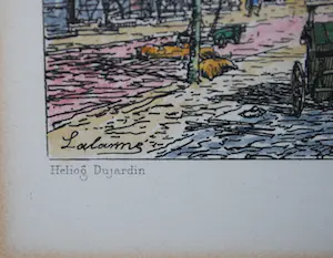 Maxime Lalanne - Amsterdam 1881, de Waag, handgekleurd. kopen? Bied vanaf 30!